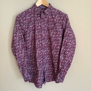 Ariat Boy’s Maroon Paisley Long Sleeve Shirt
Size 18 XL